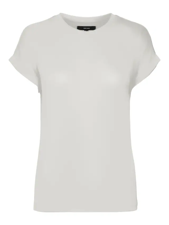 Vero Moda »VMBRIANNA SS O-NECK PULLOVER BOO REP« mit überschnittenen Schultern mit Umschlagsaum