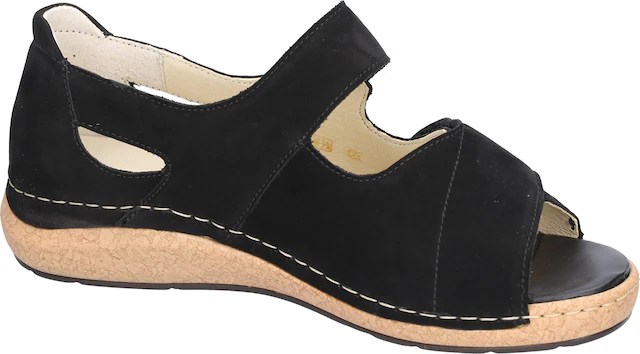 Waldläufer Sandale »K-Heliett« , Sommerschuh, Sandalette, Keilabsatz, in Komfortweite K (= extraweit)