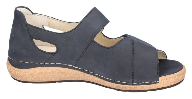 Waldläufer Sandale »K-Heliett« , Sommerschuh, Sandalette, Keilabsatz, in Komfortweite K (= extraweit)