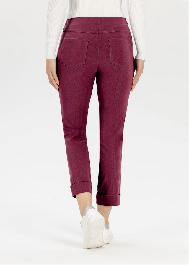 Stehmann Stretch-Hose mit aufschlag am Saum