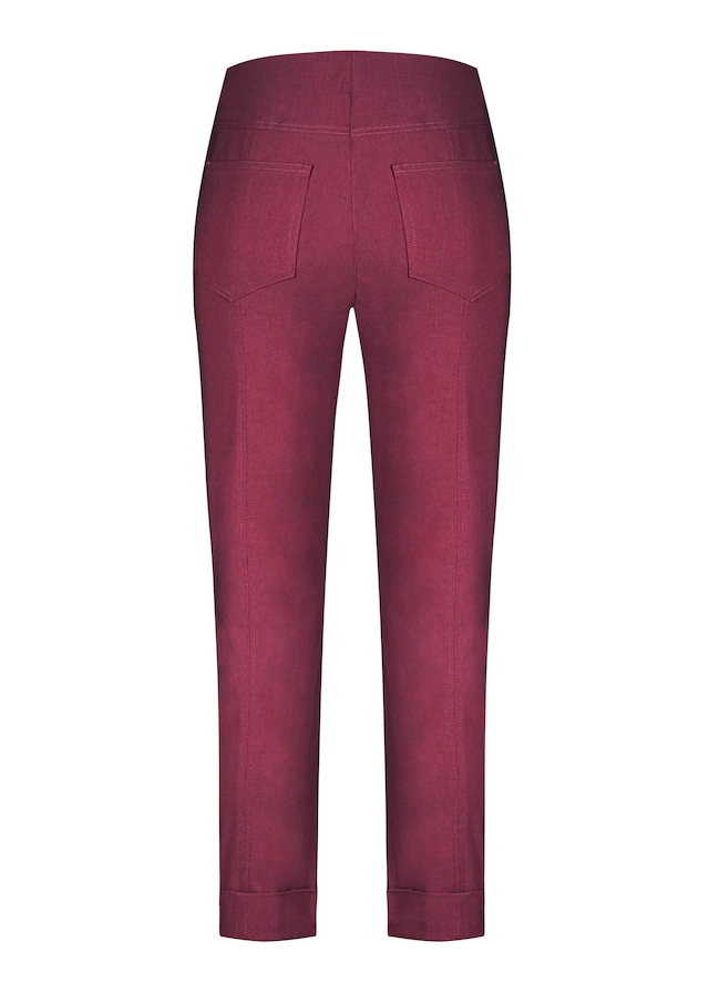 Stehmann Stretch-Hose mit aufschlag am Saum
