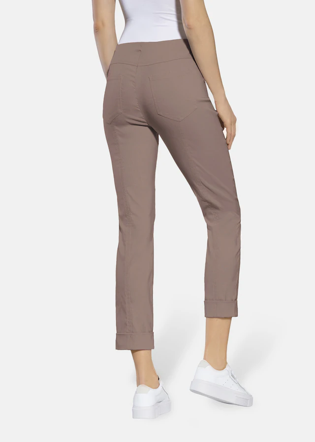 Stehmann Stretch-Hose mit aufschlag am Saum