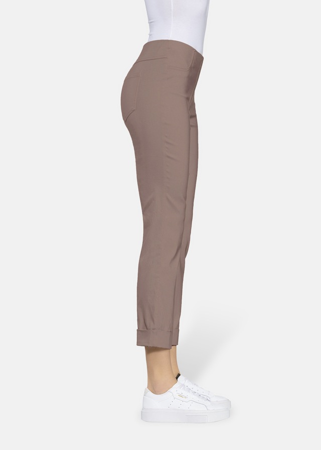 Stehmann Stretch-Hose mit aufschlag am Saum