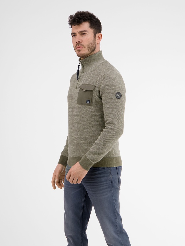 LERROS Strickpullover »Stricktroyer in kerniger Optik«