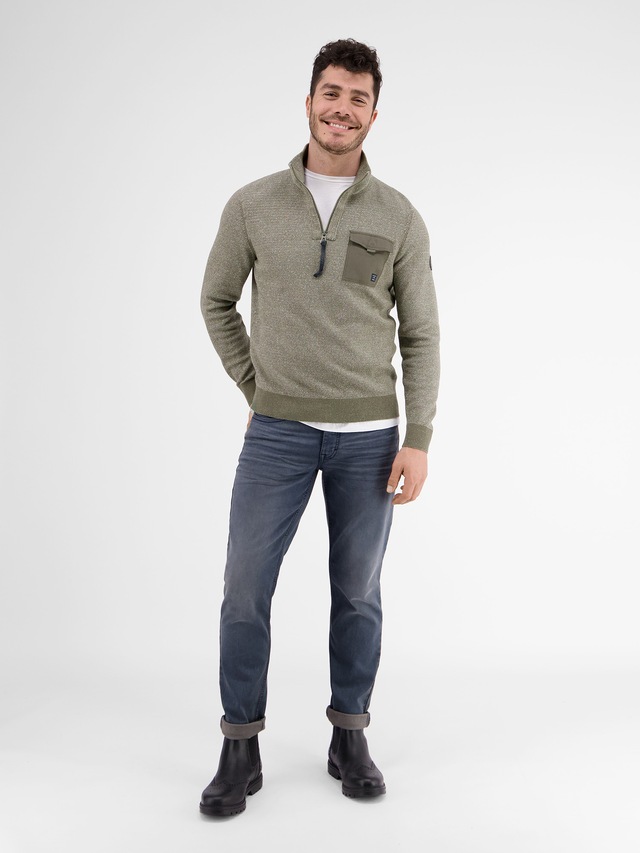 LERROS Strickpullover »Stricktroyer in kerniger Optik«