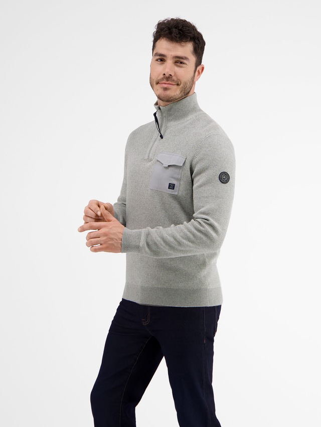 LERROS Strickpullover »Stricktroyer in kerniger Optik«