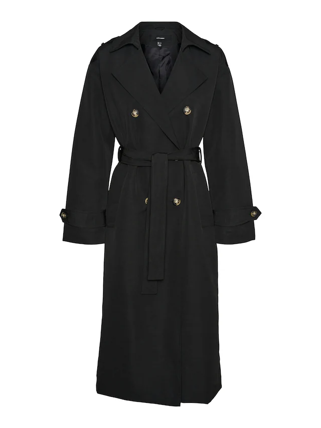 Vero Moda Trenchcoat »VMCHLOE LONG TRENCHCOAT GA NOOS« Zweireiher mit Bindegürtel, Oversized