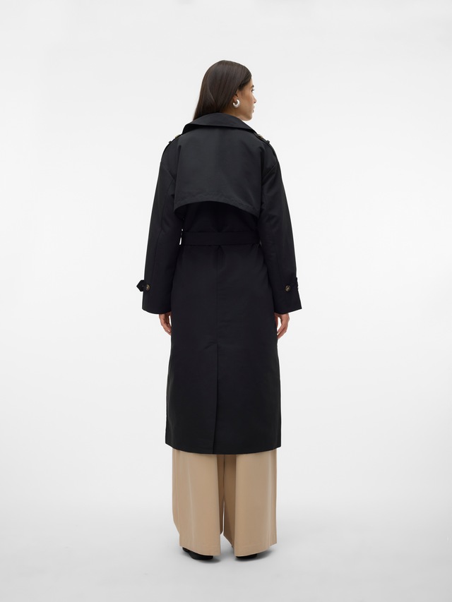 Vero Moda Trenchcoat »VMCHLOE LONG TRENCHCOAT GA NOOS« Zweireiher mit Bindegürtel, Oversized