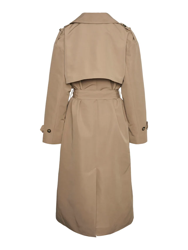 Vero Moda Trenchcoat »VMCHLOE LONG TRENCHCOAT GA NOOS« Zweireiher mit Bindegürtel, Oversized