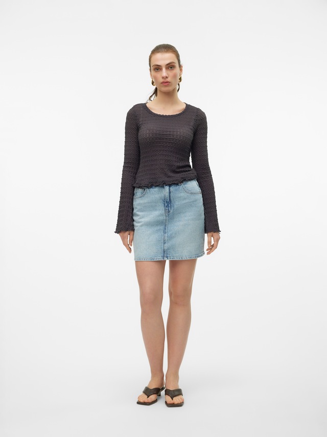 Vero Moda Jeansrock »VMTESSA HR SHORT DNM SKIRT MIX GA NOOS« Baumwollmischung