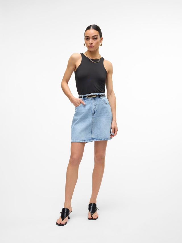 Vero Moda Jeansrock »VMTESSA HR SHORT DNM SKIRT MIX GA NOOS« Baumwollmischung
