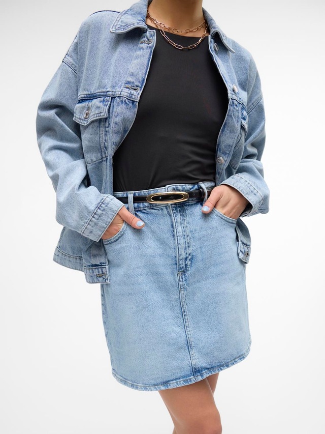 Vero Moda Jeansrock »VMTESSA HR SHORT DNM SKIRT MIX GA NOOS« Baumwollmischung