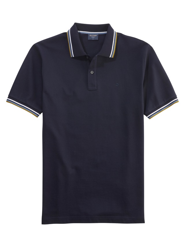 OLYMP Poloshirt »Casual« farbliche Kontrast-Details