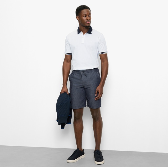 OLYMP Poloshirt »Casual« farbliche Kontrast-Details