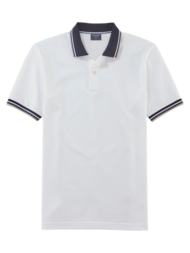 OLYMP Poloshirt »Casual« farbliche Kontrast-Details
