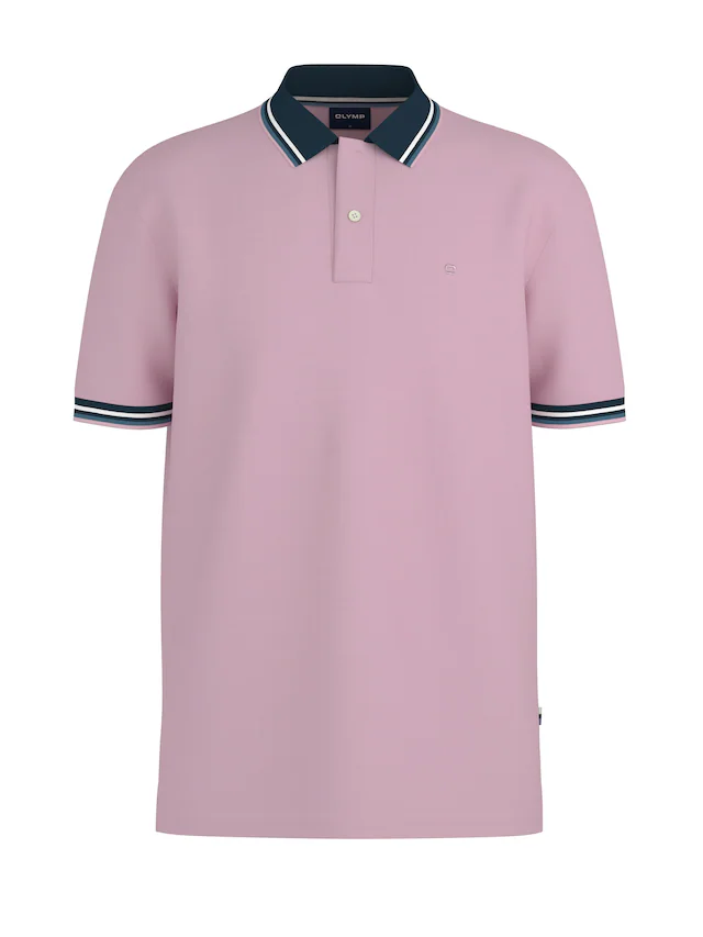 OLYMP Poloshirt »Casual« farbliche Kontrast-Details