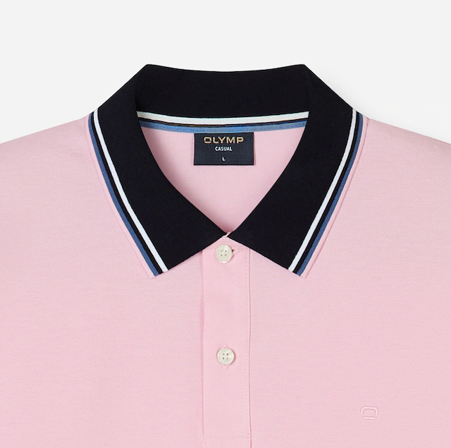 OLYMP Poloshirt »Casual« farbliche Kontrast-Details