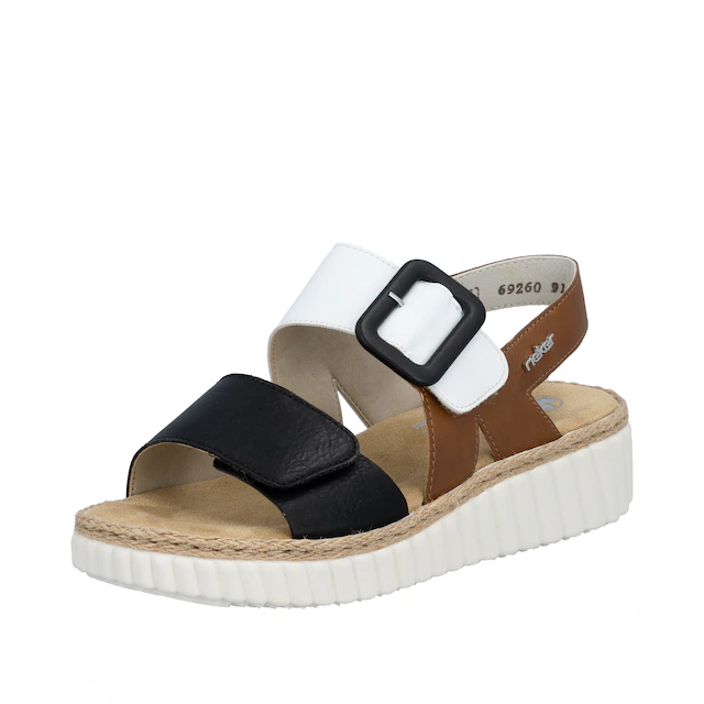 Rieker Plateausandale Sommerschuh, Sandalette, Keilabsatz, in bequemer Form