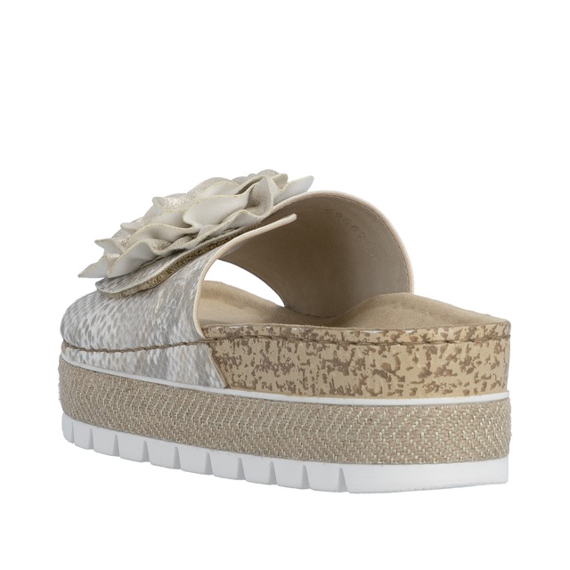 Rieker Pantolette Sommerschuh, Schlappen mit modischem Plateau