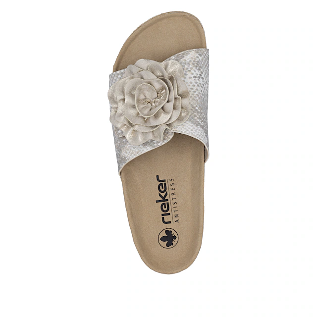 Rieker Pantolette Sommerschuh, Schlappen mit modischem Plateau