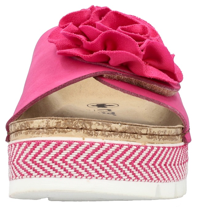 Rieker Pantolette Sommerschuh, Schlappen mit modischem Plateau