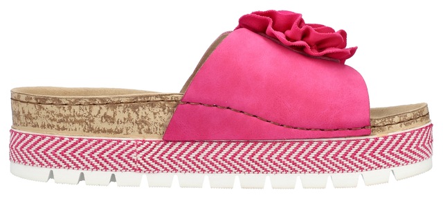 Rieker Pantolette Sommerschuh, Schlappen mit modischem Plateau