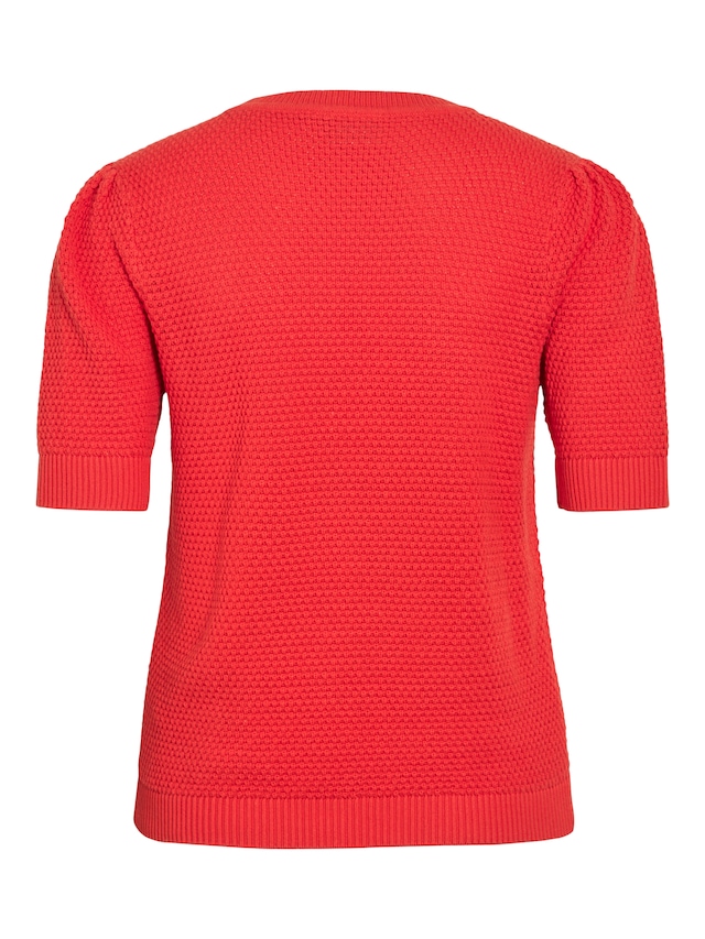 Vila Kurzarmpullover »VIDALO O-NECK S/S KNIT TOP - NOOS«