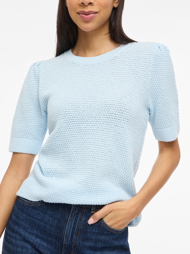 Vila Kurzarmpullover »VIDALO O-NECK S/S KNIT TOP - NOOS«