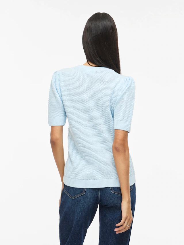 Vila Kurzarmpullover »VIDALO O-NECK S/S KNIT TOP - NOOS«