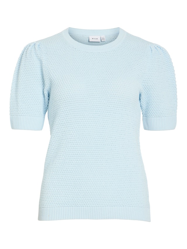 Vila Kurzarmpullover »VIDALO O-NECK S/S KNIT TOP - NOOS«