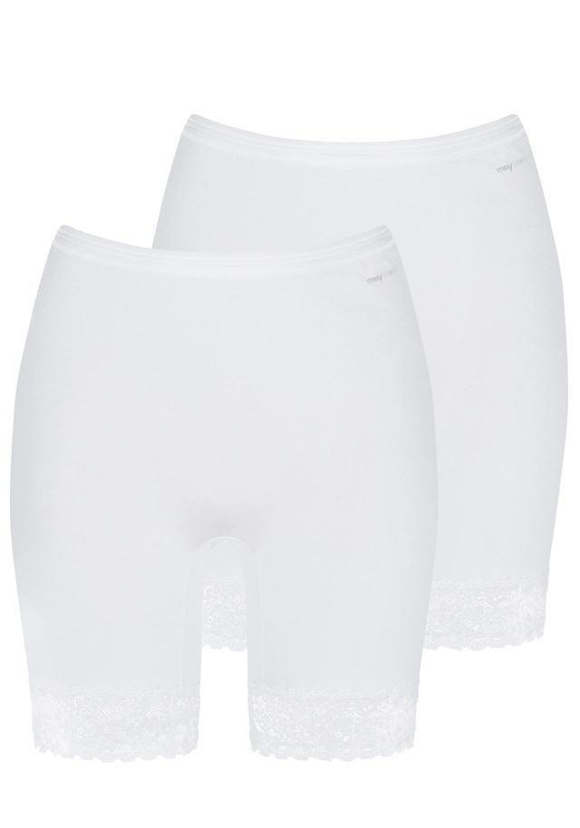 Mey Lange Unterhose »Lights« mit Spitze, Taillensitz, flacher Bund, kein Einschneiden
