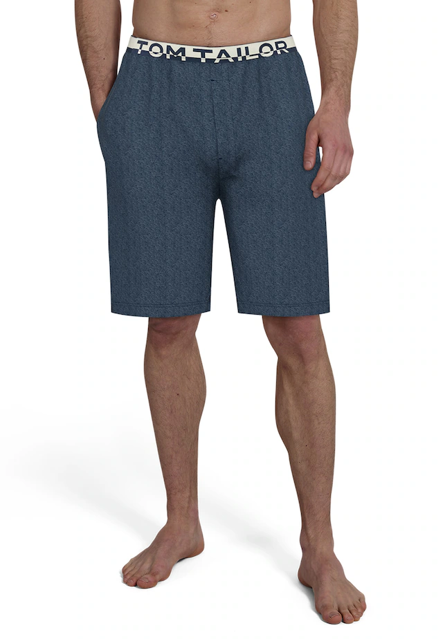 TOM TAILOR Bermudas »Brügge« Logobund, Seitentaschen, locker, bequem, atmungsaktiv, Baumwollmix