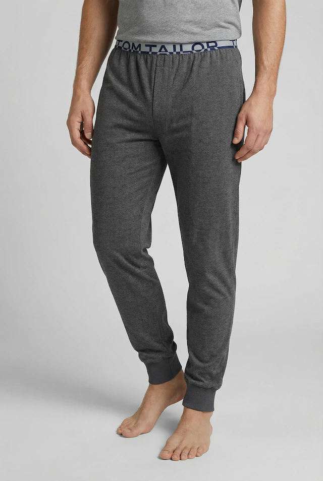 TOM TAILOR Pyjamahose »Brügge« Logobund, schmaler Fit, Seitentaschen, atmungsaktiv, Baumwollmix