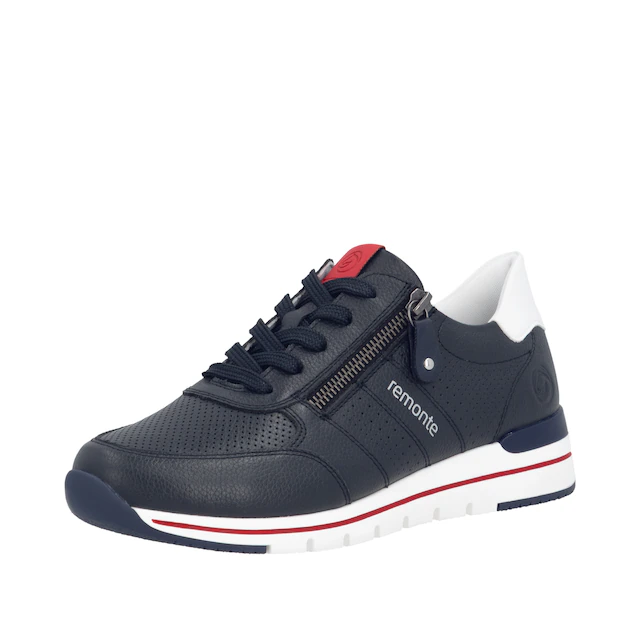 Remonte Keilsneaker mit gepolstertem Fußbett, Freizeitschuh, Halbschuh, Schnürschuh