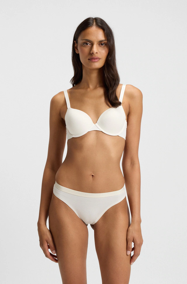 BOSS Bügel-BH »UNDERWIRE BRA CI« mit BOSS Schriftzug auf den Trägern