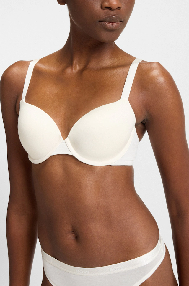 BOSS Bügel-BH »UNDERWIRE BRA CI« mit BOSS Schriftzug auf den Trägern