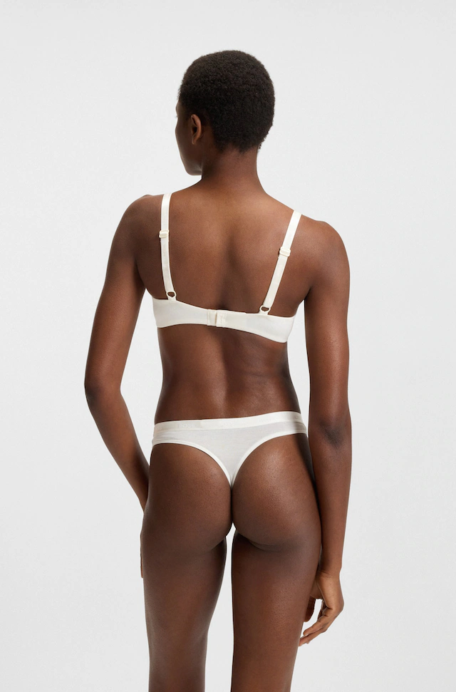 BOSS Bügel-BH »UNDERWIRE BRA CI« mit BOSS Schriftzug auf den Trägern