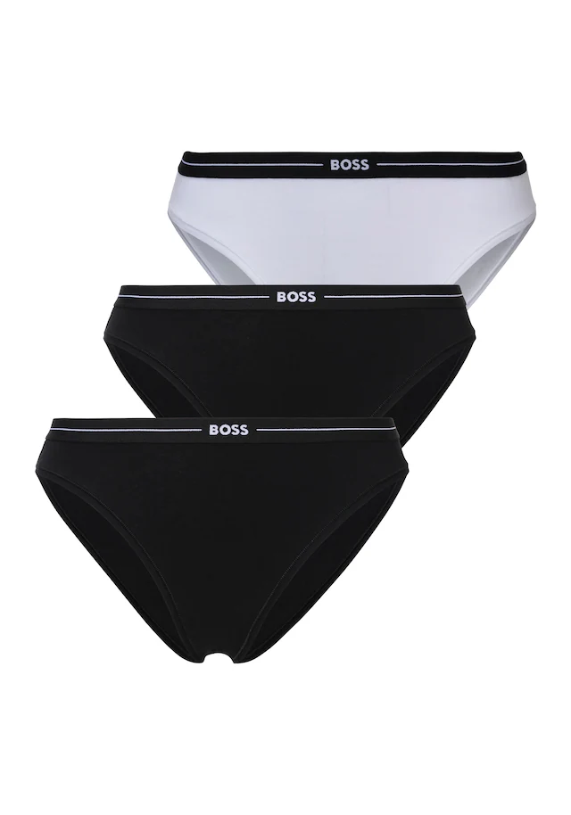 BOSS Slip »3P BRIEF« Packung, 3er, 3 Stk. mit elastischen Logobund
