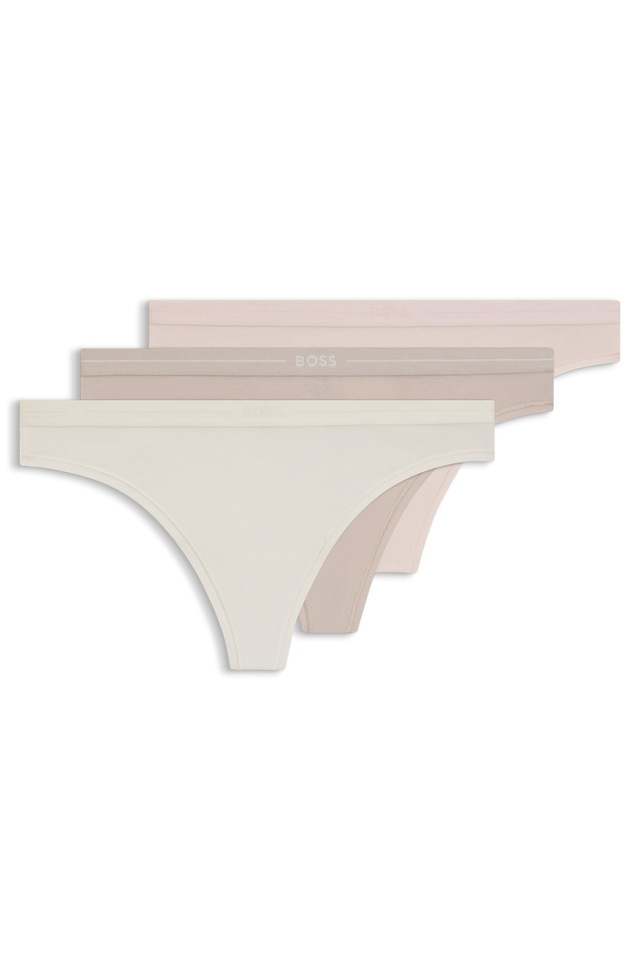 BOSS String »3P THONG« Packung, 3er, 3 Stk. mit BOSS Logobund