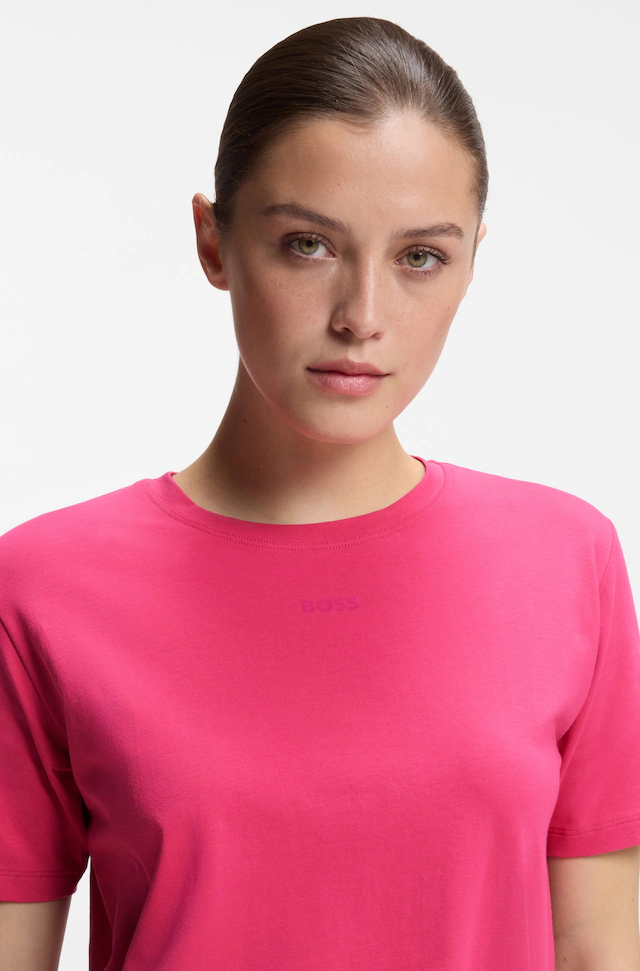 BOSS T-Shirt »CI_T-Shirt« mit BOSS Logo-Schriftzug & Label