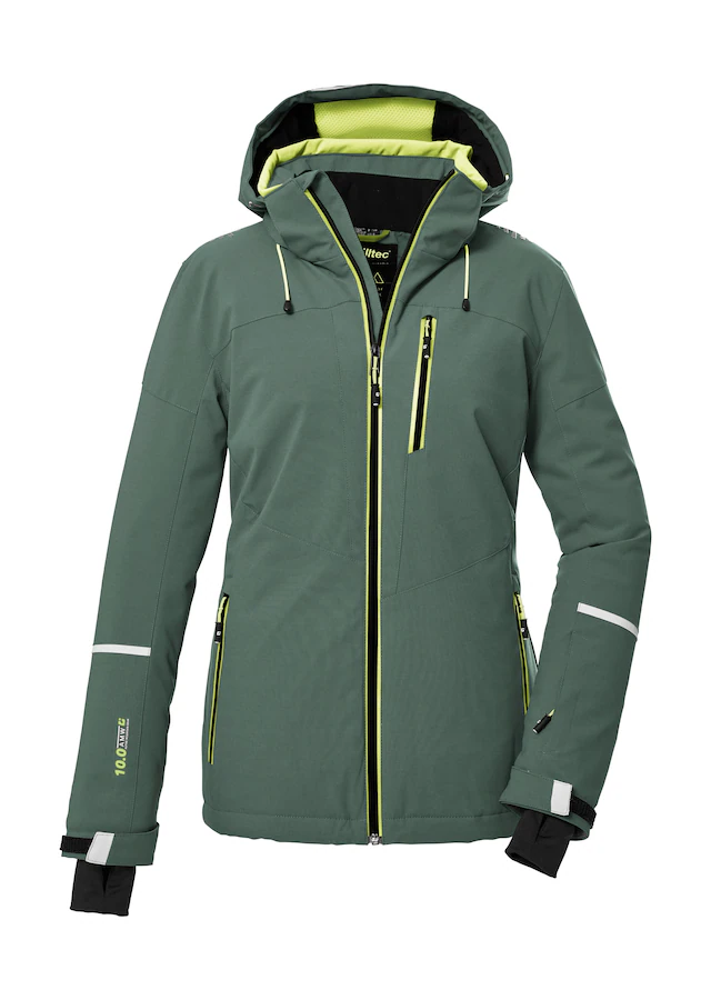 Killtec Skijacke »KSW 81 WMN SKI JCKT« Wasserdichte, atmungsaktive Winterjacke mit abnehmbarer Kapuze