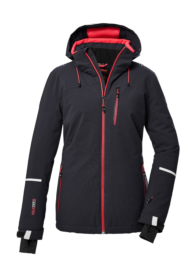 Killtec Skijacke »KSW 81 WMN SKI JCKT« Wasserdichte, atmungsaktive Winterjacke mit abnehmbarer Kapuze