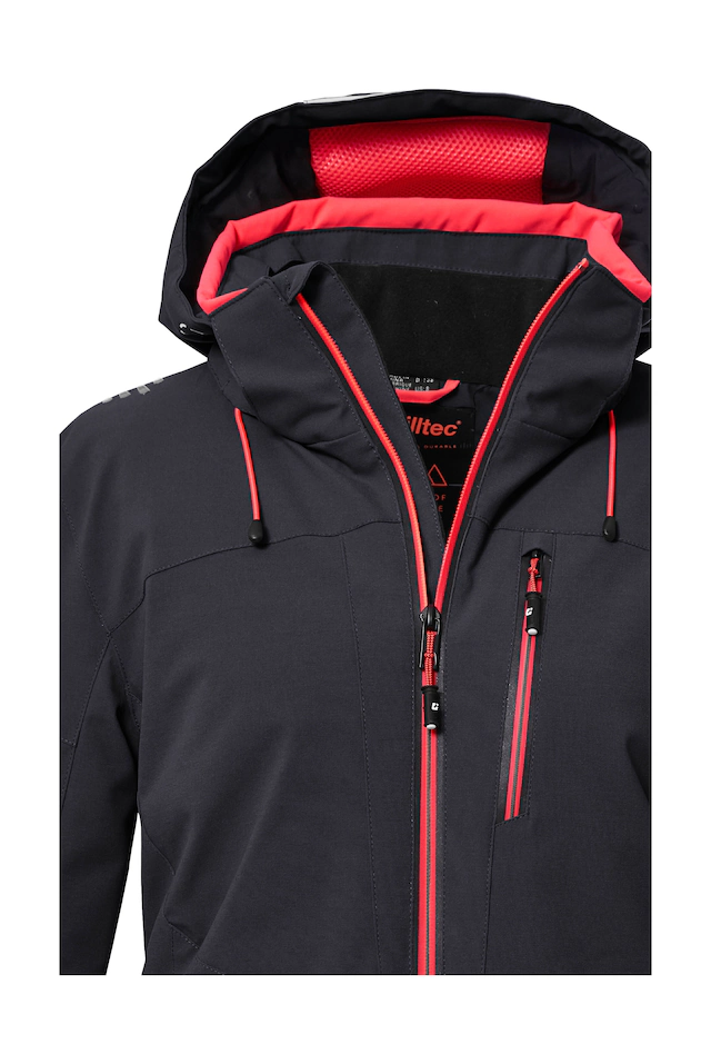 Killtec Skijacke »KSW 81 WMN SKI JCKT« Wasserdichte, atmungsaktive Winterjacke mit abnehmbarer Kapuze