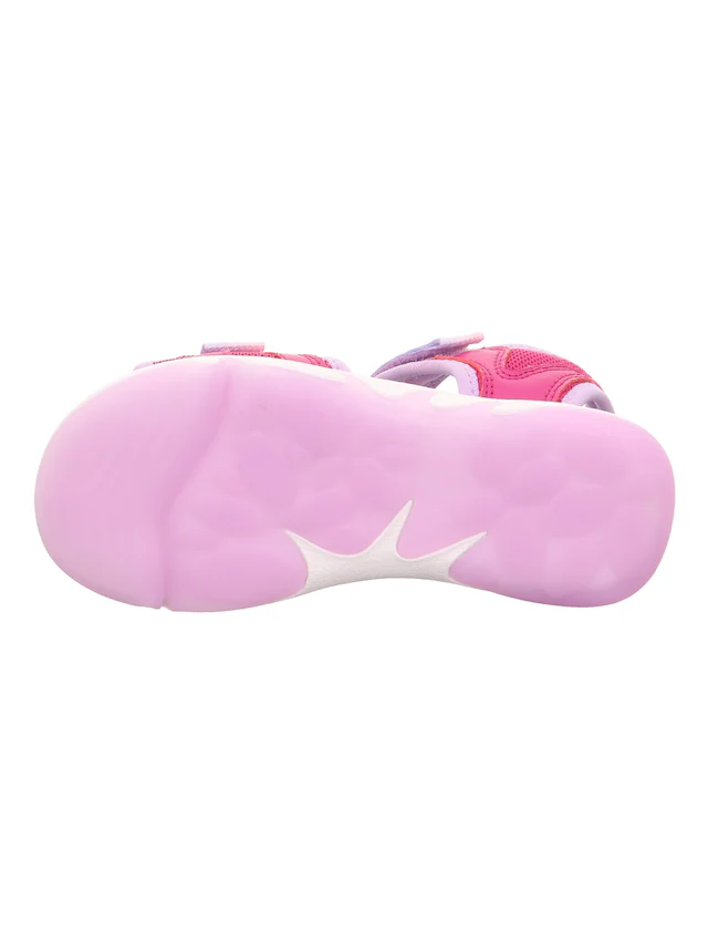 Superfit Sandale »PEBBLES WMS: mittel« Sandalette mit süßem Motiv, Größenschablone zum Download