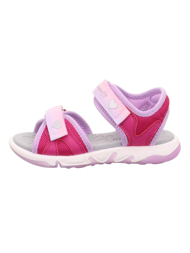 Superfit Sandale »PEBBLES WMS: mittel« Sandalette mit süßem Motiv, Größenschablone zum Download