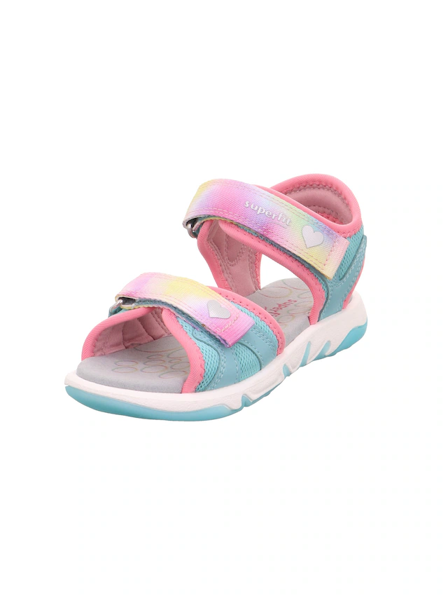 Superfit Sandale »PEBBLES WMS: mittel« Sandalette mit süßem Motiv, Größenschablone zum Download