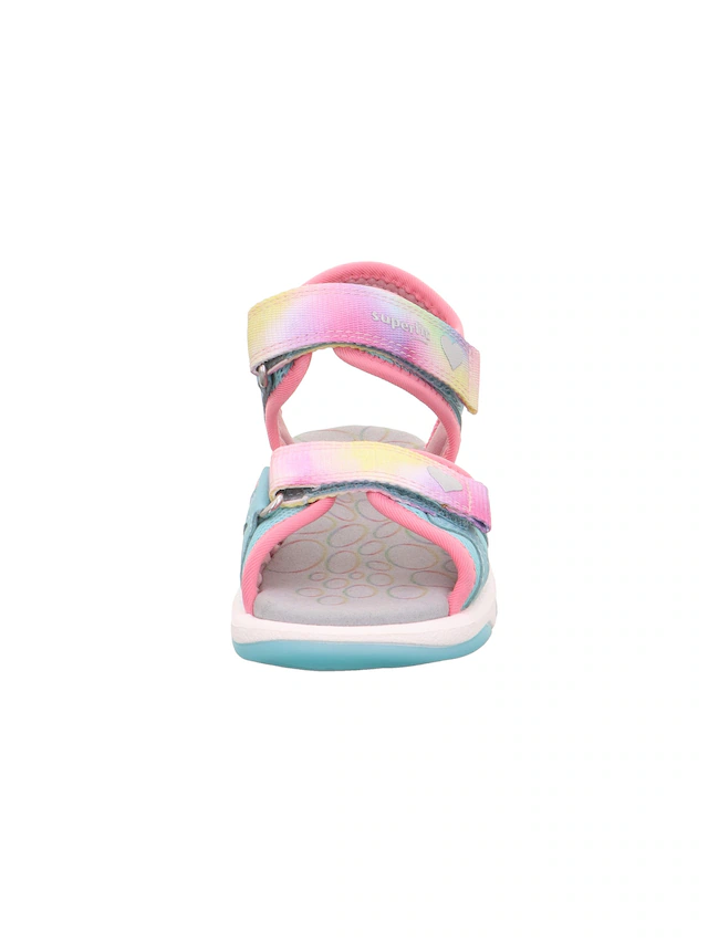 Superfit Sandale »PEBBLES WMS: mittel« Sandalette mit süßem Motiv, Größenschablone zum Download