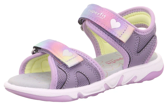 Superfit Sandale »PEBBLES WMS: mittel« Sandalette mit süßem Motiv, Größenschablone zum Download