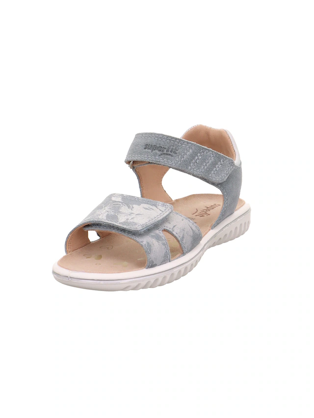 Superfit Sandale »SPARKLE WMS: mittel« Klett-Sandalette mit Leomuster, Größenschablone zum Download