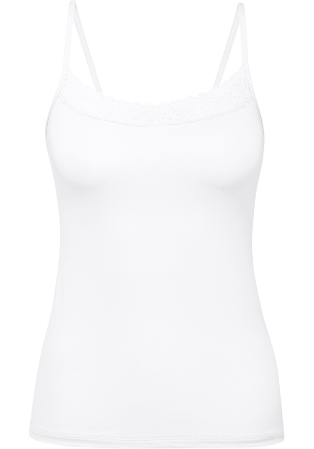 CALIDA Spaghettitop »Natural Comfort Lace« weiche Spitze, elastisch, Single Jersey Qualität, Cotton-Mix